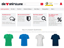 Tablet Screenshot of die-shirttuner.de